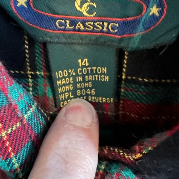 Charter Club Vintage Flannel Shirt. Size 14. - Picture 4 of 7